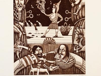 Dušan Polakovič, TEATRO, 30x40 cm, 190 EUR