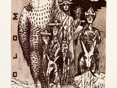 Dušan Polakovič, Homage to K. Sokol, 29x41 cm, 230 EUR