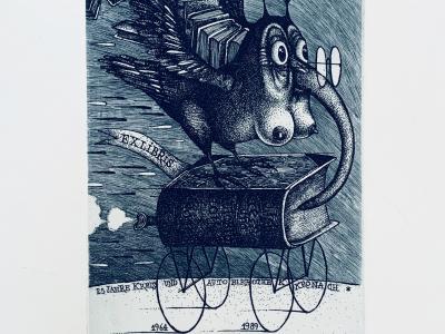 Dušan Polakovič, Ex Libris 07, 21x21 cm, 130 EUR