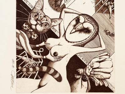 Dušan Polakovič, Ex Libris 03, 21x21 cm, 130 EUR