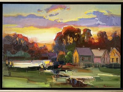 Mykola Bodnar, Maly Dunaj 2, olej na plátne, 50x70cm, 750 EUR