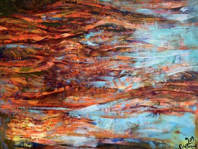 Cvetelin Cvetanov, Heaven 1, olej na plátne, 60x50cm, 1000 EUR