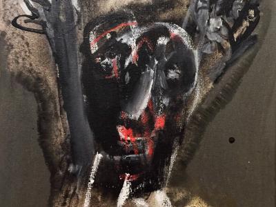 MAREK ORMANDÍK, SAVE JESUS (SMALL) XXXIII., MAĽBA NA PLÁTNE, 30X40 CM, 900,- EUR