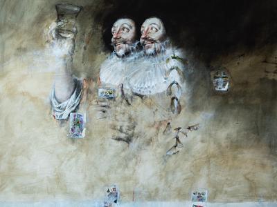 MABE, BACUS, 120x110cm, bez rámu, olej na plátne, 2015, signovaný, NEPREDAJNÉ