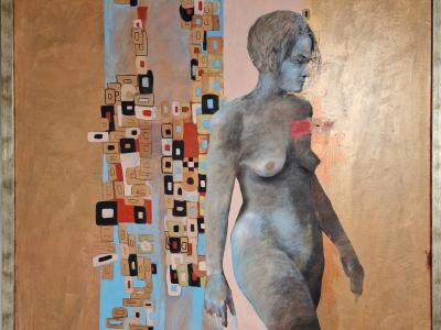 MABE, POCTA KLIMTOVI, 130x130 cm, olej, signovaný, cena: 3000 EUR