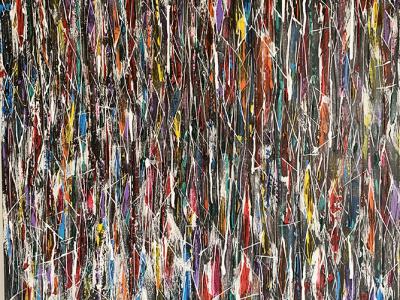 Robert Polansky, TEARS, maľba na plátne, 90x90 cm, 1000 EUR