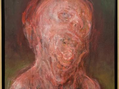 ĽUBO GUMAN, VEĽKÝ CHLAP / CHULIGÁN olej, akryl, plátno, 2022, 2.600 EUR