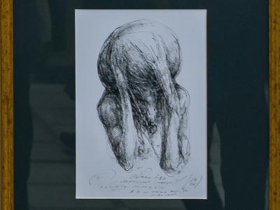 ĽUBO GUMAN, ÚZKOSŤ II. tuš, papier, 2020 - 2024, 490 EUR