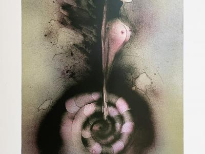 Vladimír Suchánek, Zrození Venuše, grafika, 35x50 cm, 550 EUR