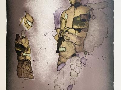 Vladimír Suchánek, Rozloučení, grafika, 37x55 cm, 620 EUR