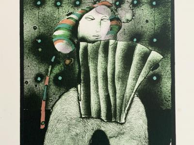 Vladimír Suchánek, Žena, grafika, 21x30 cm, 240 EUR