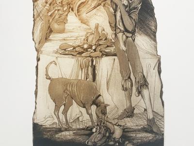 Karel Demel, Rozkoše (Flétna), 22x32 cm, 140 EUR