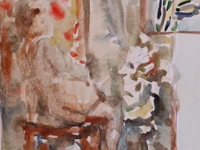 Bez názvu, akvarel na papieri, 30x40 cm, 160 EUR