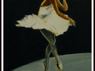 Milan Herenyi, Labuť, 50x70 cm,  maľba na plátne, 1000 EUR