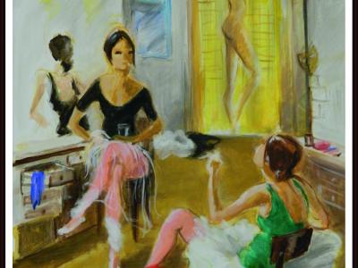 Milan Herenyi, Šatňa, 60x80 cm,  maľba na plátne, 1200 EUR