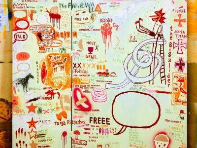 Roman Lazar, A FAME WALL, 150x180 cm,  1600 EUR